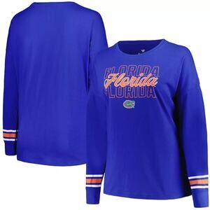 FANATICS Womens Florida Gators T-Shirt Large Royal Blue Long Sleeve NWT